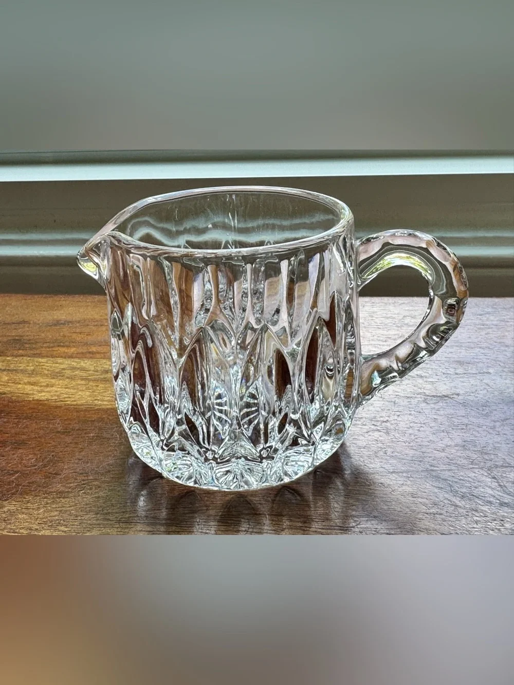 Vintage Gorham Full Lead Crystal Creamer & Covered Sugar Bowl Set West Germany